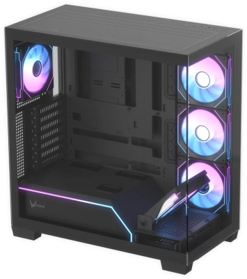 Корпус Formula Crystal Z8G Floe черный без БП ATX 3x120mm 3x140mm 2xUSB3.0 audio bott PSU