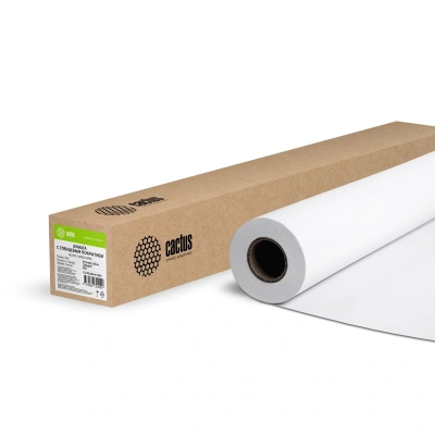 Бумага Cactus CS-PG230-91430 36"(A0) 914мм-30м/230г/м2/белый глянцевое универсальная (с покрытием) втулка:50.8мм (2")