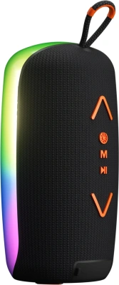 Колонка порт. Ural Молния Огонь черный/оранжевый 35W 1.1 BT/3.5Jack/USB-C 10м 2200mAh (без.бат) (УРАЛ МОЛНИЯ ОГОНЬ)