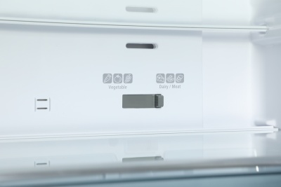 Холодильник Hitachi R-W660PUC7 GBK 2-хкамерн. черный стекло инвертер