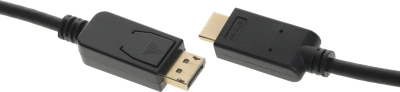 Кабель аудио-видео Buro v. 1.2 DisplayPort (m)/HDMI (m) 3м. позолоч.конт. черный (BHP DPP_HDMI-3)