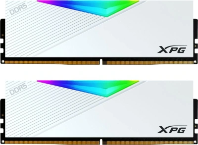 Память DDR5 2x16GB 7200MHz A-Data AX5U7200C3416G-DCLARWH XPG Lancer RGB RTL Gaming PC5-57600 CL34 DIMM UDIMM 288-pin 1.4В kit dual rank с радиатором Ret