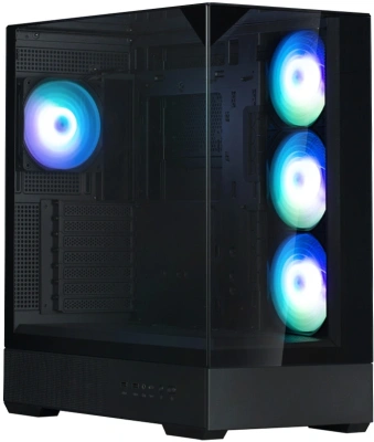 Корпус Zalman P40 Prism Plus черный без БП ATX 5x120mm 2xUSB3.0 audio bott PSU