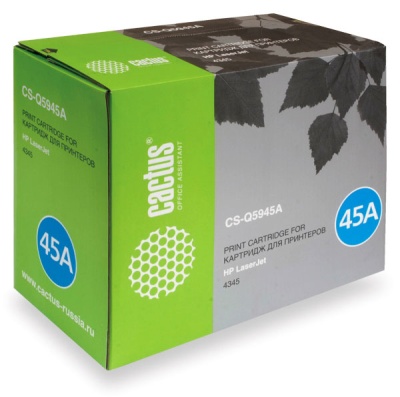 Картридж лазерный Cactus CS-Q5945A Q5945A черный (18000стр.) для HP LJ 4345/4349