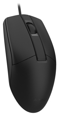 Мышь A4Tech OP-330 черный оптическая 1200dpi USB 3but (OP-330 (BLACK))