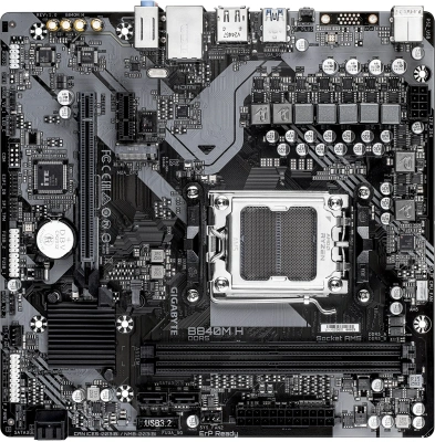 Материнская плата Gigabyte B840M H Socket AM5 AMD B840 2xDDR5 mATX AC`97 8ch(7.1) GbLAN RAID+HDMI+DP