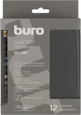 Блок питания Buro BU-A90 автоматический 90W 18.5V-20V 12-коннект. 4.7A от бытовой электросети