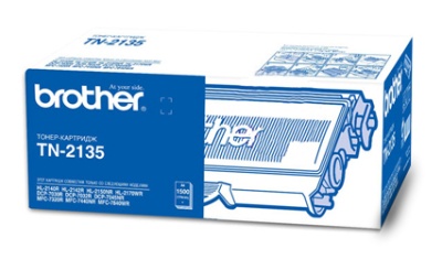 Картридж лазерный Brother TN2135 черный (1500стр.) для Brother HL2140/2150/2170/DCP7030/7032/7040/7045/MFC7320/7440/7840