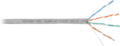 Кабель информационный Nikomax NMC 4100A-GY кат.5E U/UTP 4 пары PVC внутренний 305м серый
