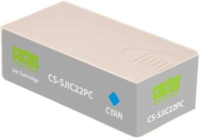Картридж струйный Cactus CS-SJIC22PC C33S020602 голуб.пигм. (34мл) для Epson ColorWorks C3500 с чипом