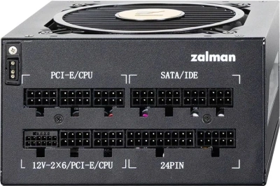 Блок питания Zalman ATX 850W ZM850-TMX2 VIEW Gen.5 80+ gold 24pin APFC 120mm fan color LED 12xSATA Cab Manag RTL