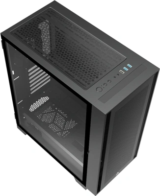 Корпус Montech Air 1000 Lite черный без БП ATX 1x120mm 3x140mm 1xUSB2.0 2xUSB3.0 audio bott PSU