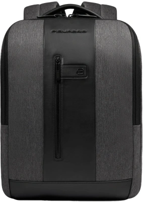 Рюкзак мужской Piquadro Brief2 CA4818BR2/GRN серый/черный нейлон/натур.кожа