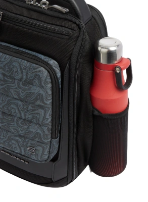Рюкзак слинг мужской Piquadro Oberon CA7277W150/BLUS темно-синий нейлон/натур.кожа