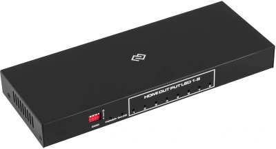 Сплиттер аудио-видео Digma DHSP-v2x8 HDMI (f)/8xHDMI (f) черный