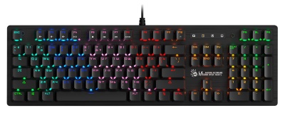 Клавиатура A4Tech B820R механическая черный USB for gamer LED (B820R BLACK (BLUE SWITCH)) кабель 1.8м
