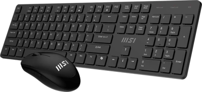 Клавиатура + мышь MSI K200 Combo MS-8ZA4 клав:черный мышь:черный USB беспроводная (S11-43RU304-Y92)