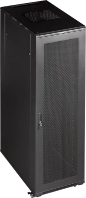 Шкаф серверный Lanmaster (TWT-CBB-32U-6X10-G1) напольный 32U 600x1000мм пер.дв.стекл 2 бок.пан. задн.дв.двуст. 800кг черный 90.3кг 1610мм IP20 сталь