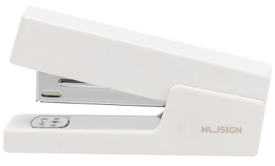 Степлер Deli ENS084 WHITE Nusign 24/6 26/6 (20листов) белый 100скоб коробка