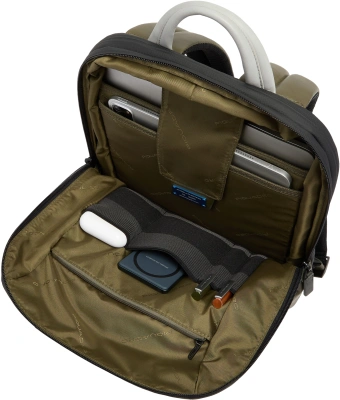 Рюкзак мужской Piquadro Urban CA6384UB00/VEGR хаки/серый натур.кожа