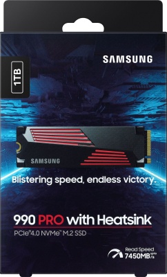 Накопитель SSD Samsung PCIe 4.0 x4 1TB MZ-V9P1T0CW 990 Pro M.2 2280