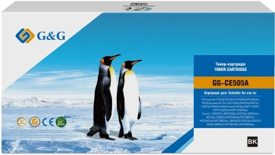 Картридж лазерный G&G GG-CE505A UNIVERSAL черный (2300стр.) для HP LaserJet P2035, P2035n, P2055d, P2055dn, P2055x; LaserJet Pro 400 M401, M401a, M401n, M401d, M401dn, M401dne, M401dw, MFP M425, MFP M425dn, MFP M425dw Canon i-SENSYS LBP6300dn, 6310dn, 665