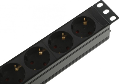 Блок распределения питания Lanmaster TWT-PDU19-10A8P гор.размещ. 8xSchuko базовые 10A