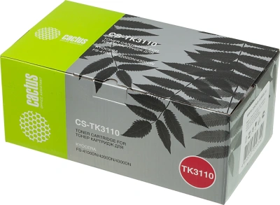 Картридж лазерный Cactus CS-TK3110 TK-3110 черный (15500стр.) для Kyocera Ecosys FS-4100DN/4200DN/4300DN