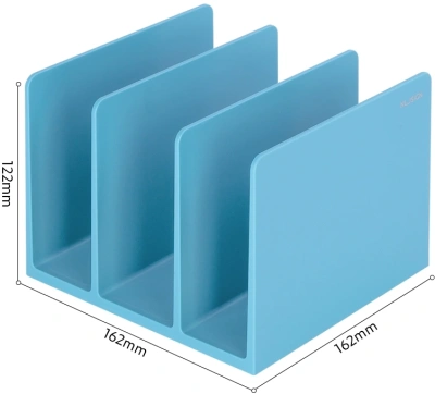 Подставка-ограничитель для книг Deli NS006BLUE Nusign 162x162x122мм синий