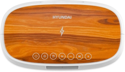 Радиобудильник Hyundai H-RCL231 белый LCD подсв:белая часы:цифровые FM