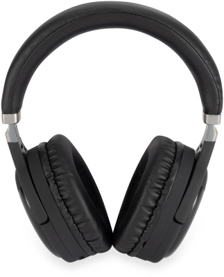 Гарнитура накладные Digma BT-16 черный беспроводные bluetooth оголовье (BT-16B)