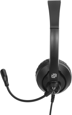 Наушники с микрофоном Оклик HS-M500 черный накладные оголовье (1900379)