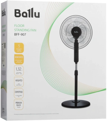 Вентилятор напольный Ballu BFF-907 45Вт скоростей:3 черный