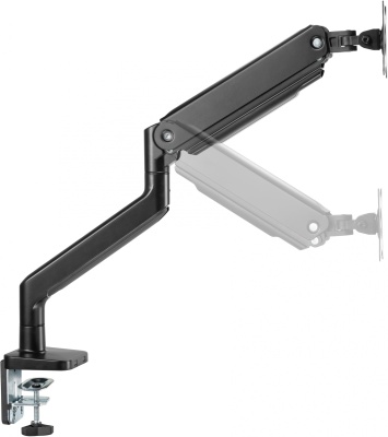 Кронштейн для мониторов Ultramounts UM730 черный 17"-45" макс.16кг крепление к столешнице поворот и наклон