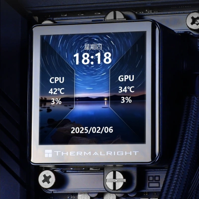 Система водяного охлаждения Thermalright Frozen Vision 360 V2 ARGB Soc-AM5/AM4/1200/1700/1851 черный 4-pin 27dB Al LCD Ret (F-VISION-360-BL-ARGB-V2)