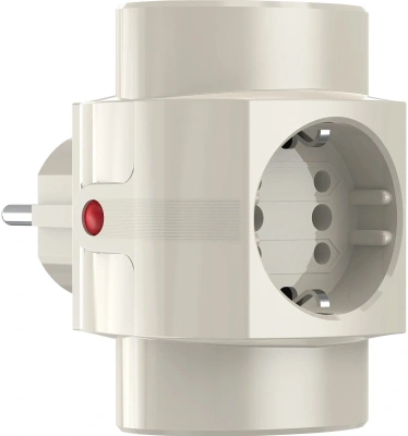 Сетевой разветвитель Pilot TR (3 розетки) белый (коробка)