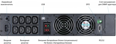 Источник бесперебойного питания Powercom Macan MRT-2000SE 2000Вт 2000ВА черный