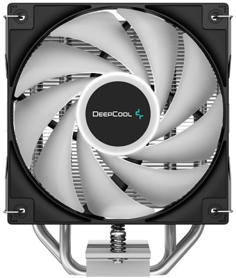 Устройство охлаждения(кулер) Deepcool AG400 LED RGB Soc-AM5/AM4/1200/1700/1851 серебристый/черный 4-pin 18-32dB Al+Cu 220W 614gr Ret (R-AG400-BKLNMC-G-1)