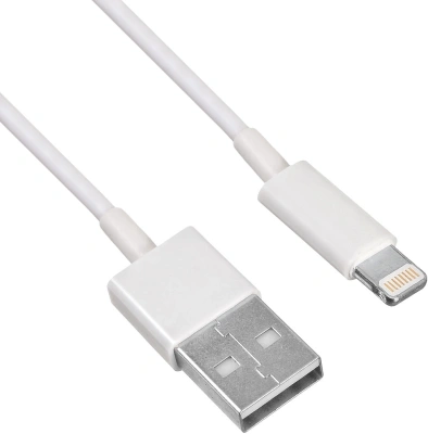 Кабель KingPrice KP-USBAL-1m USB (m)-Lightning (m) 1м белый