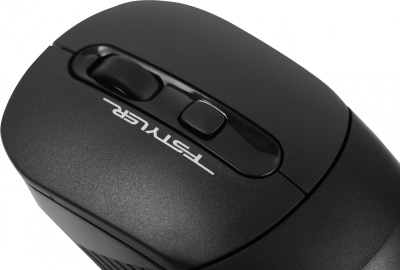Мышь A4Tech Fstyler FB10C черный оптическая 2000dpi беспров. BT/Radio USB 4but (FB10C STONE BLACK)