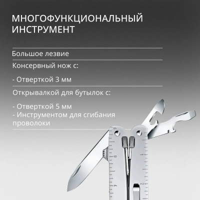 Мультитул Victorinox SwissTool MX Clip (3.0327.MKB1) 115мм 26функц. серебристый блистер