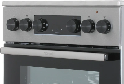 Плита Электрическая Gorenje GEC5C40XAOT серый стеклокерамика (без крышки)