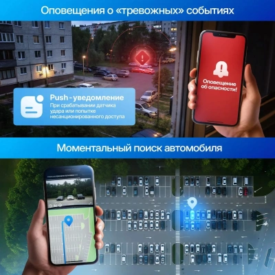 Видеорегистратор TrendVision Online Air 4G черный 1080x1920 1080p 160гр. GPS Allwinner V853