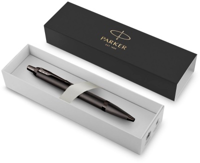 Ручка шариков. Parker IM Monochrome K328 (2172961) Gun Metal M син. черн. подар.кор.
