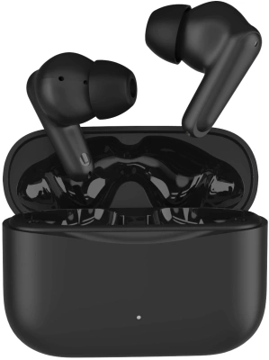 Гарнитура внутриканальные Hyundai Select H-EP203 черный беспроводные bluetooth в ушной раковине (HEP203B)