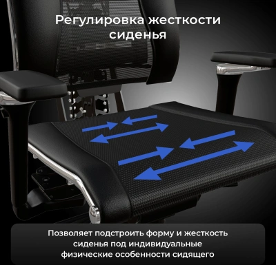Кресло руководителя эргономичное Метта Yoga 4DF B2-10D - Infinity темно-коричневый сиденье темно-коричневый экокожа с подголов. крестов.5-луч. металл хром