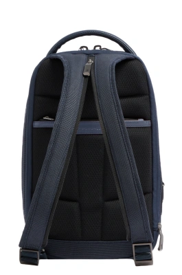 Рюкзак слинг мужской Piquadro Oberon CA7277W150/BLU синий нейлон/натур.кожа