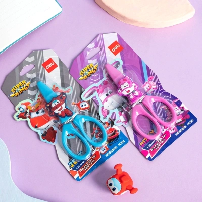 Ножницы Deli EM700 детские 130мм ручки пластиковые симмет. сталь ассорти