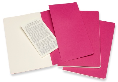 Блокнот Moleskine CAHIER JOURNAL CH018D17 Large 130х210мм обложка картон 80стр. нелинованный розовый неон (3шт)