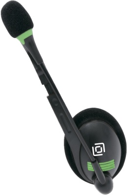 Наушники с микрофоном Оклик HS-M100 черный 1.8м накладные оголовье (1532004)